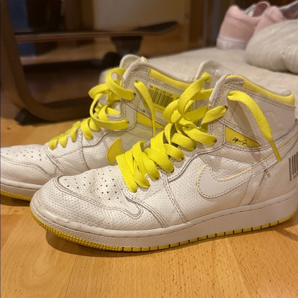 Nike Jordan 1 high tops - limited edition “barcode”. Worn, great condition